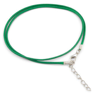 Шнурок на шею Полиэстер 1,5 мм 43 см 1 шт. Зеленый