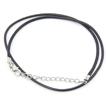 Шнурок на шею Полиэстер 2 мм 43 см 1 шт. Черный