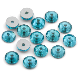 Стразы пришивные стекло ААА Голубой 50 шт. 6 мм