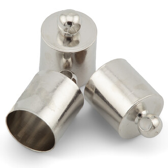 Колпачок-окончание для бус 12х8 мм 15 шт. Цвет платина