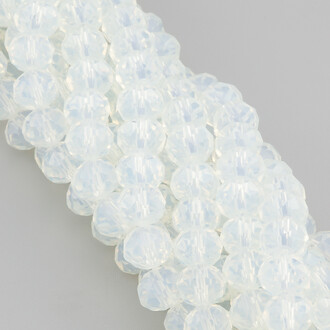 Бусины Swarovski огранка рондель 6х4,8 мм Ø 1 мм ±39 см (±82 шт.) Лунный