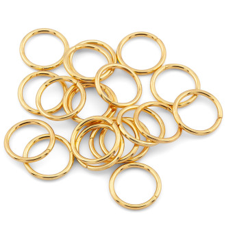 Соединительное кольцо из нерж.стали одинарное 10х1,2 мм +-30 шт. Золотистый