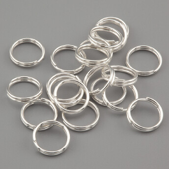 Соединительное кольцо заводное 8х0,7 мм 17г +-120 шт. Серебристый