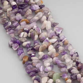Аметист сколы крошка из камня 5-10 мм +-80 см 1 шт.