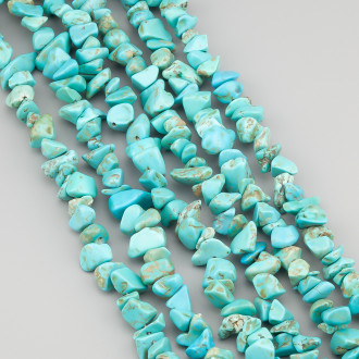 Бирюза сколы крошка из камня 5-10 мм +-80 см 1 шт.