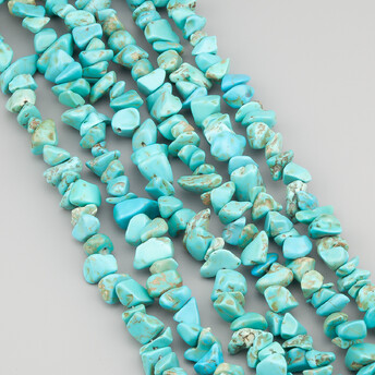 Бирюза сколы крошка из камня 5-10 мм +-80 см 1 шт.