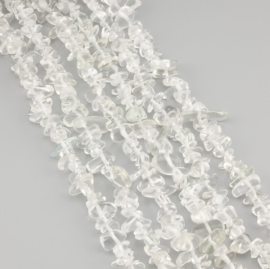 Горный хрусталь сколы крошка из камня 5-10 мм +-80 см 1 шт.