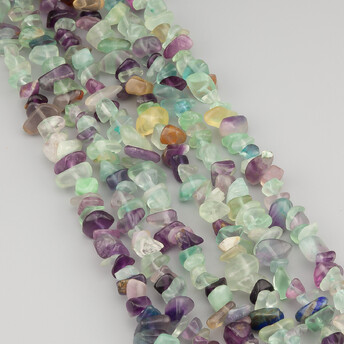 Флюорит сколы крошка из камня 5-10 мм +-80 см 1 шт.