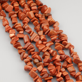 Авантюрин золотой песок сколы крошка из камня 5-10 мм +-80 см 1 шт.