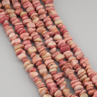 Родонит сколы крошка из камня 5-10 мм +-80 см 1 шт.