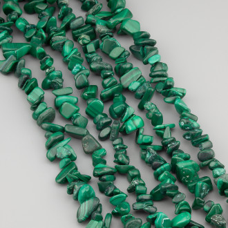 Малахит сколы крошка из камня 5-10 мм +-80 см 1 шт.