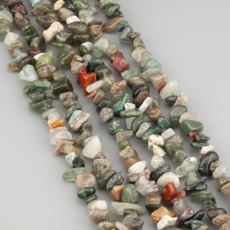 Яшма зеленая сколы крошка из камня 5-10 мм +-80 см 1 шт.