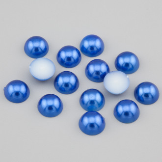 Полубусины акрил 8 мм +-200 шт. Синий темный