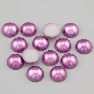Полубусины акрил 10 мм +-100 шт. фиолетовый