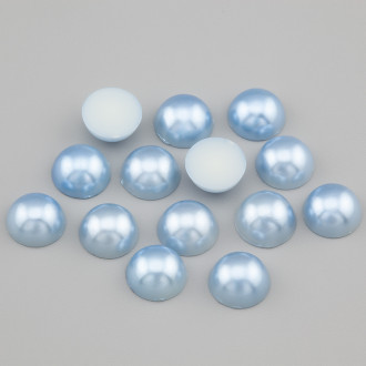 Полубусины акрил 8 мм +-200 шт. Серо-голубой