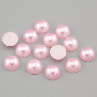 Полубусины акрил 8 мм +-200 шт. Розовый светлый