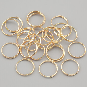 Соединительное кольцо заводное 10х0,7 мм +-85 шт. 15 г Золотистый