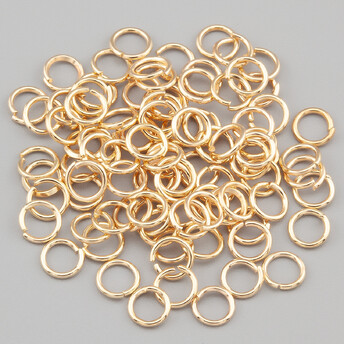 Соединительное кольцо одинарное 5х0,7 мм +-300 шт.13 г Золото
