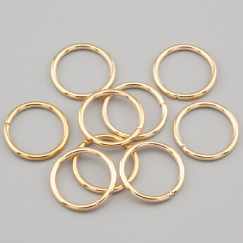 Соединительное кольцо одинарное 10х1 мм +-100 шт. Золото 19г