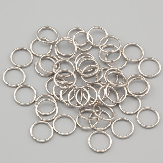 Соединительное кольцо одинарное 8х0,9 мм +-150 шт. Платина 19г