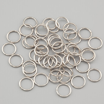 Соединительное кольцо одинарное 10х1,0 мм +-100 шт. Платина 17г