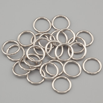 Соединительное кольцо одинарное 8х1,2 мм +-110 шт. Платина 20г