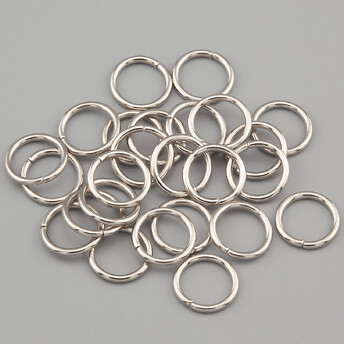 Соединительное кольцо одинарное 10х1,2 мм +-80 шт. Платина 21г