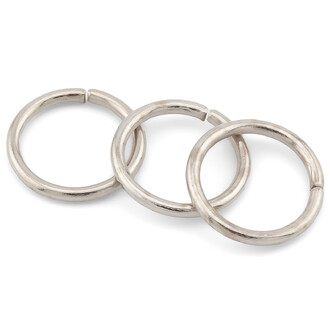 Соединительное кольцо одинарное 12х1,2 мм +-70 шт. Платина 21г