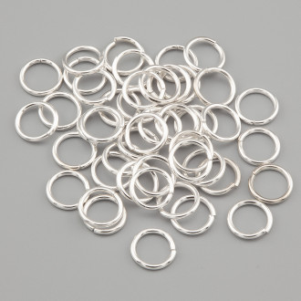 Соединительное кольцо одинарное 8х1,0 мм +-150 шт. Серебро 20г