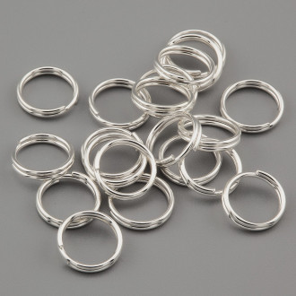 Соединительное кольцо заводное 14х0,7 мм +-75 шт. Платина 19г