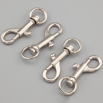 Карабин Собачий 11 мм длина 45,5 мм Платина