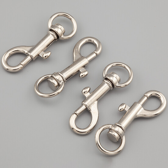 Карабин Собачий 11 мм длина 45,5 мм Платина