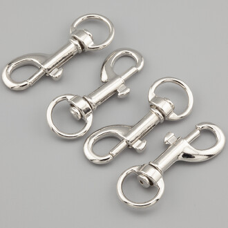 Карабин Собачий 45х17 мм Ø 12 мм 1 шт. Платина