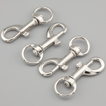 Карабин Собачий 45х17 мм Ø 12 мм 1 шт. Платина