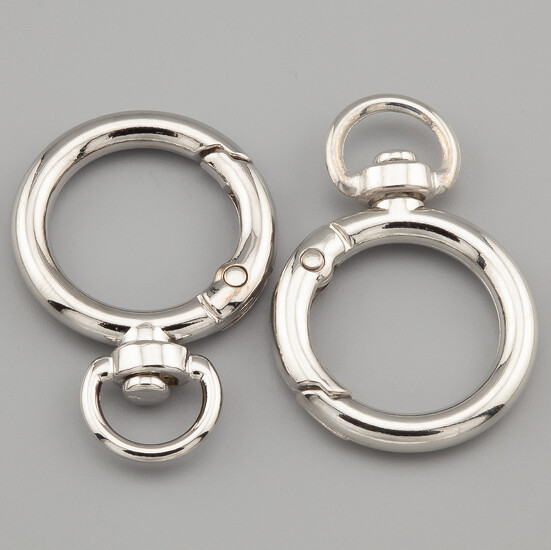 Карабин Кольцо с петелькой 40х27 мм Ø 10 мм 1 шт. Платина