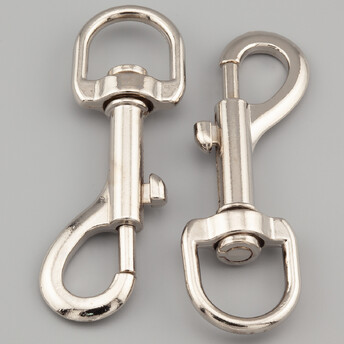 Карабин Собачий 83х28 мм Ø 19 мм 1 шт. Платина