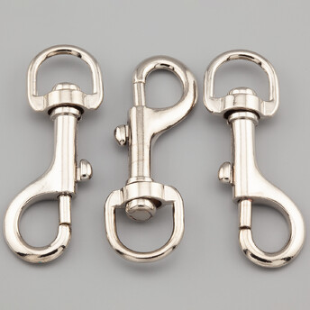 Карабин Собачий 72х26 мм Ø 16 мм 1 шт. Платина