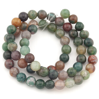 Яшма зеленая бусины из камня 6 мм +-37 см 1 шт.