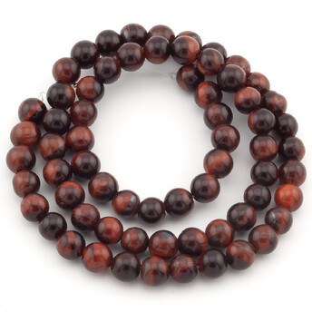 Бычий глаз, бусины из камня 4 мм +-37 см 1 шт.