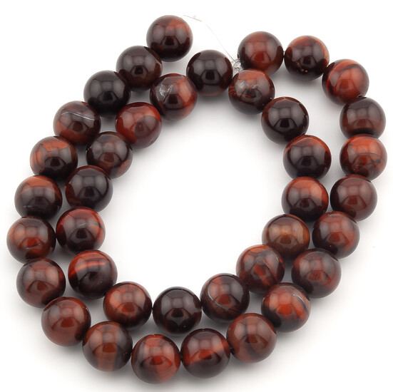 Бычий глаз, бусины из камня 8 мм +-37 см 1 шт.