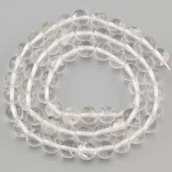 Горный хрусталь бусины из камня 4 мм +-37 см 1 шт.