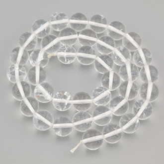 Горный хрусталь бусины из камня 8 мм +-37 см 1 шт.