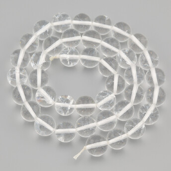 Горный хрусталь бусины из камня 10 мм +-37 см 1 шт.