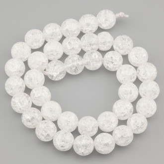 Горный хрусталь Битый бусины из камня 10 мм +-37 см 1 шт.