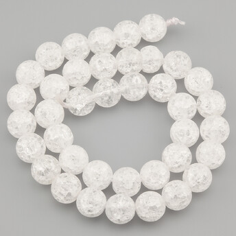 Горный хрусталь Битый бусины из камня 10 мм +-37 см 1 шт.