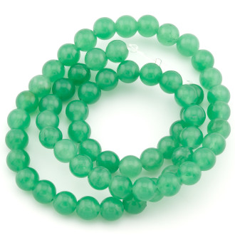 Нефрит намистини з каменю 6 мм +-37 см 1 шт.