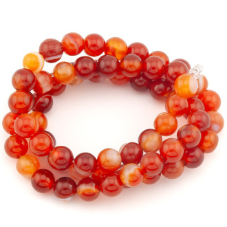 Сердолик бусины из камня 4 мм +-37 см 1 шт.