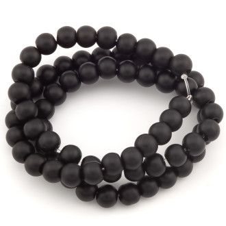 Шунгит бусины из камня 6 мм +-37 см 1 шт.