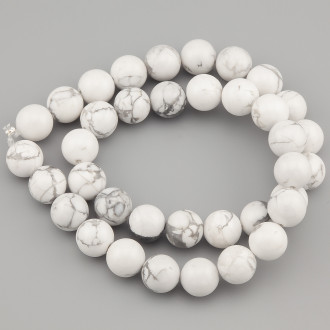 Кахолонг бусины из камня 8 мм +-37 см 1 шт.