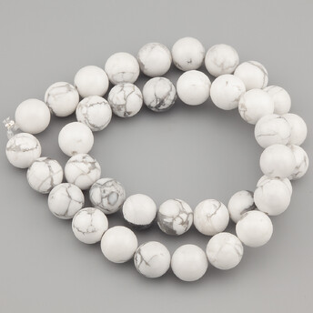 Кахолонг бусины из камня 10 мм +-37 см 1 шт.